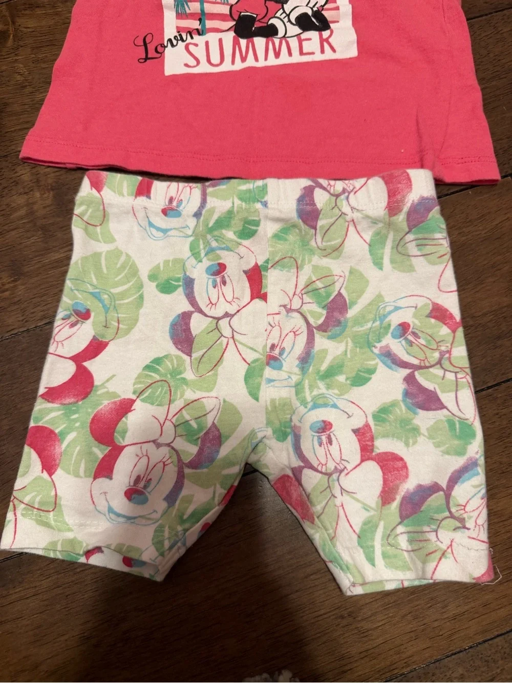 Disney Coral Pink Minnie Graphic Tank Top